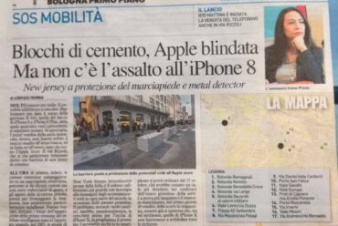 Il Resto del Carlino – Blocchi di cemento, Apple blindata