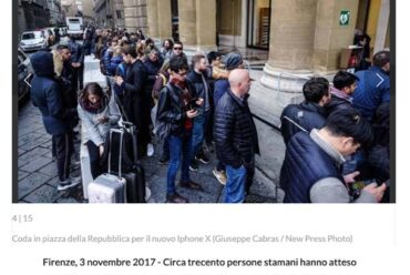 La nazione – Uscita dell’Iphone X