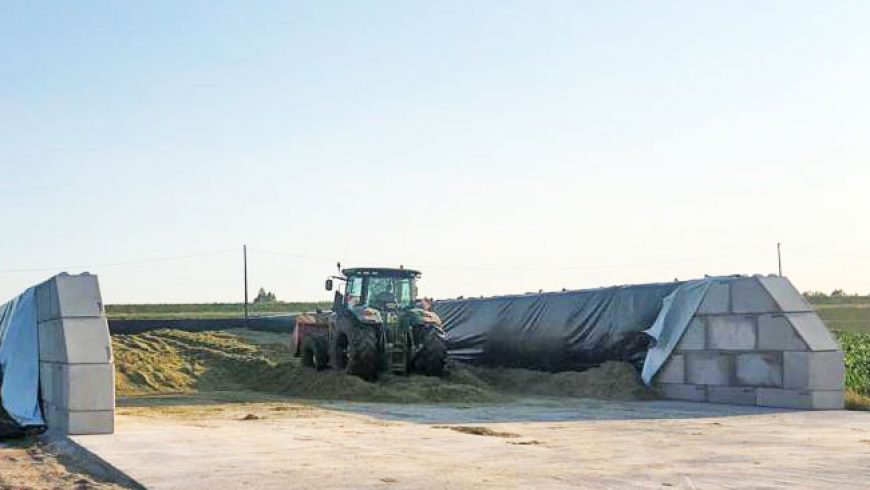 Baia per insilaggio ad uso agricolo