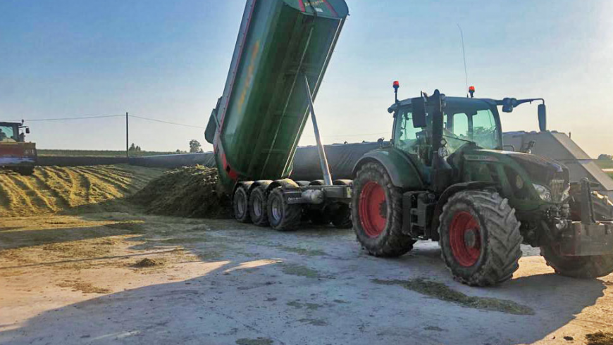 Baia per insilaggio ad uso agricolo